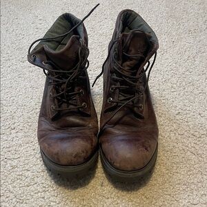 Timberland Dark Brown Leather Boots